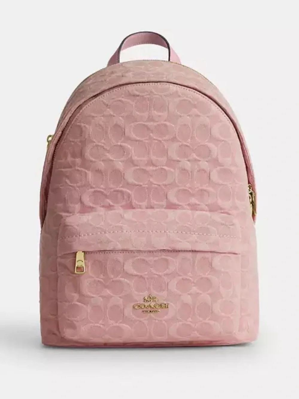 Coach Taylor Small Backpack In Signature Denim Soft Pink